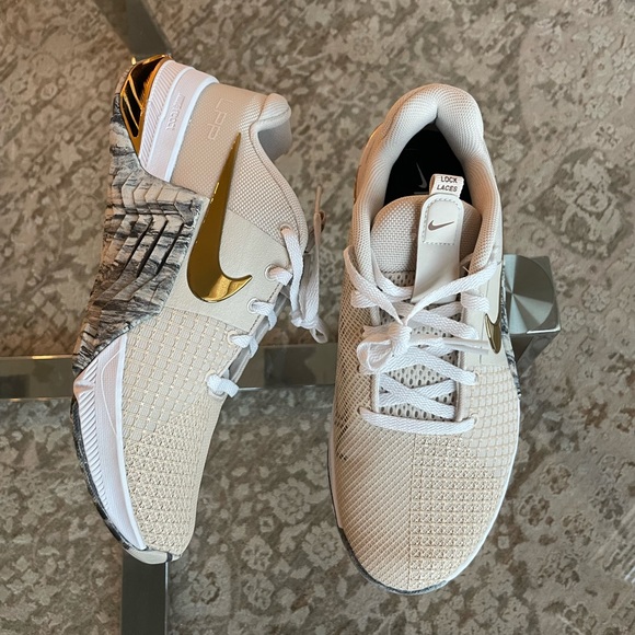 Nike Shoes - BRAND NEW Custom Gold Chrome Nike Metcon 8 Women, size 8